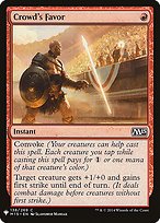 Magic the Gathering Card - Crowd's Favor - MTG Circle