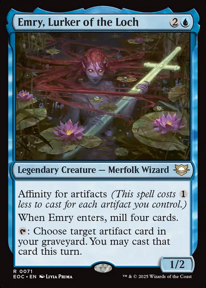 Magic the Gathering Card - Emry, Lurker of the Loch - MTG Circle