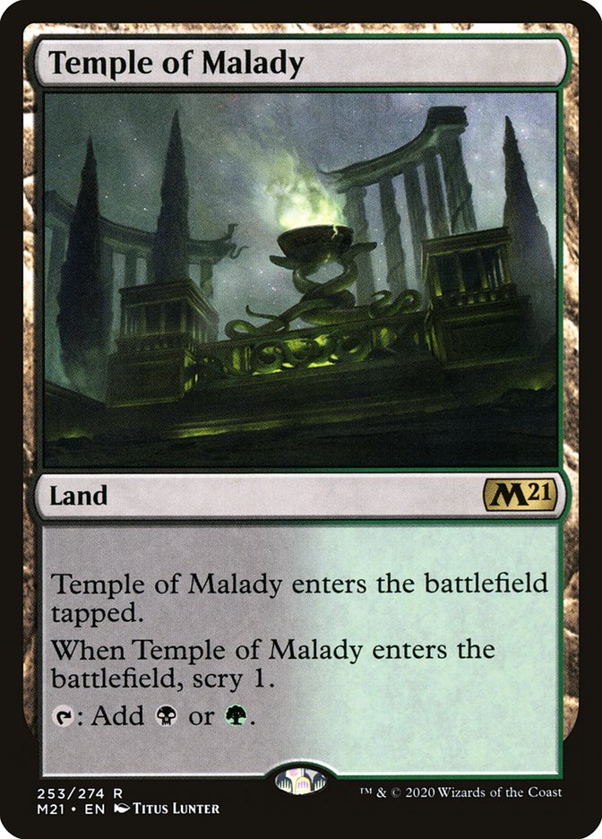 Magic the Gathering Card - Temple of Malady - MTG Circle