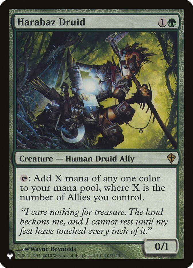 Magic the Gathering Card - Harabaz Druid - MTG Circle