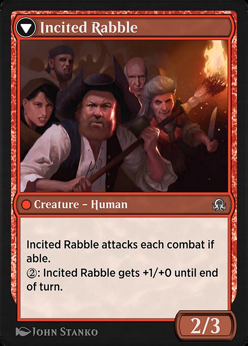 Magic the Gathering Card - Incited Rabble - MTG Circle