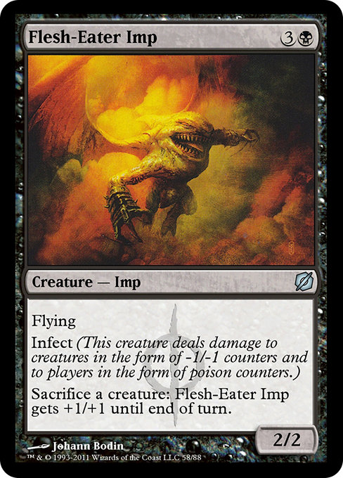 Magic the Gathering Card - Flesh-Eater Imp - MTG Circle