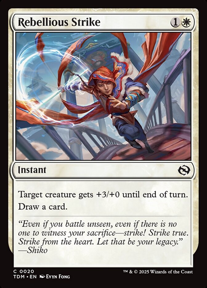 Magic the Gathering Card - Rebellious Strike - MTG Circle
