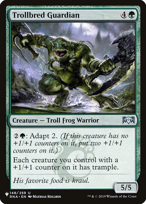 Magic the Gathering Card - Trollbred Guardian - MTG Circle