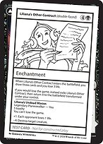 Magic the Gathering Card - Liliana's Other Contract // Liliana's Undead Minion - MTG Circle