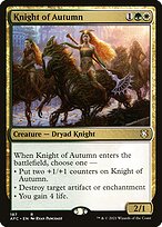 Magic the Gathering Card - Knight of Autumn - MTG Circle