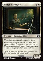 Magic the Gathering Card - Weapons Vendor - MTG Circle