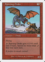 Magic the Gathering Card - Spitting Drake - MTG Circle