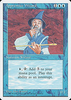 Magic the Gathering Card - Apprentice Wizard - MTG Circle