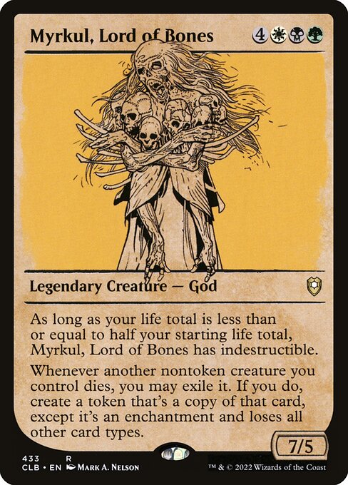 Magic the Gathering Card - Myrkul, Lord of Bones - MTG Circle