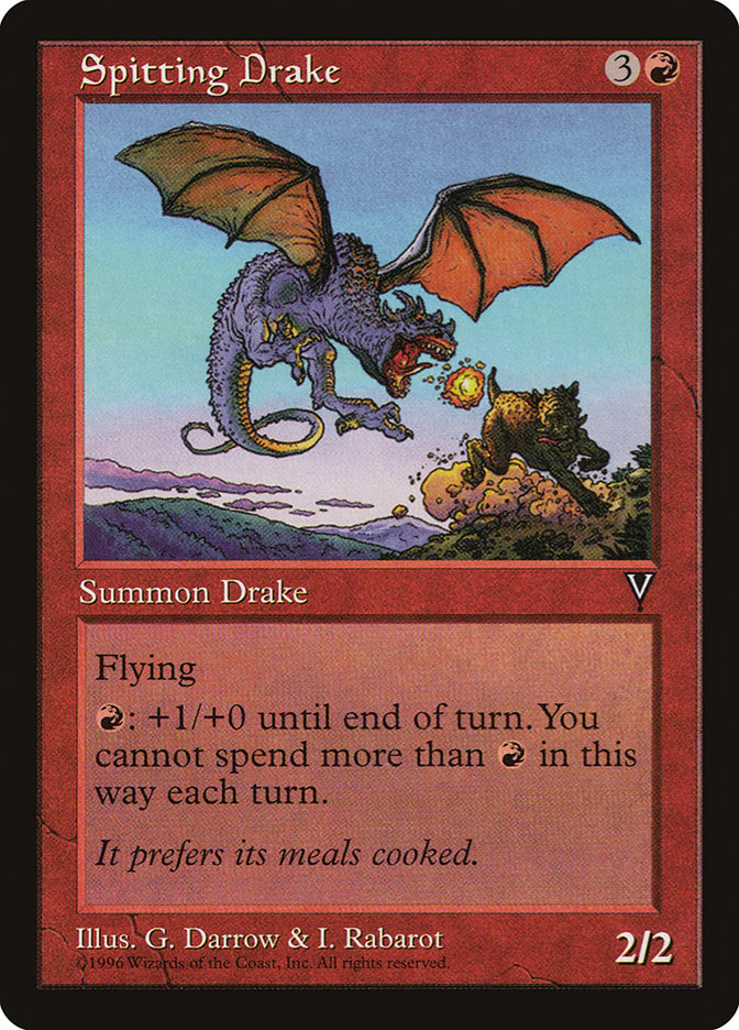 Magic the Gathering Card - Spitting Drake - MTG Circle
