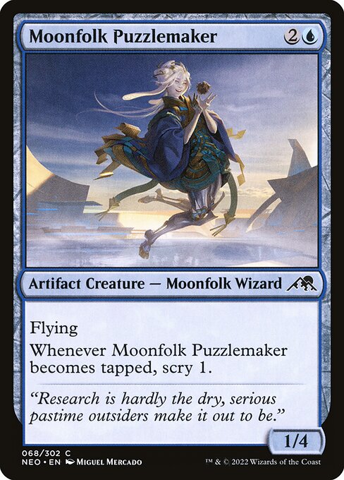 Magic the Gathering Card - Moonfolk Puzzlemaker - MTG Circle