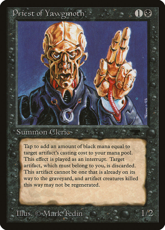 Magic the Gathering Card - Priest of Yawgmoth - MTG Circle