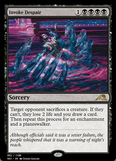 Magic the Gathering Card - Invoke Despair - MTG Circle