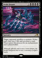 Magic the Gathering Card - Invoke Despair - MTG Circle