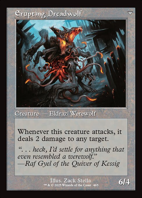 Magic the Gathering Card - Erupting Dreadwolf - MTG Circle