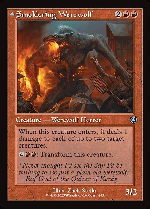 Magic the Gathering Card - Smoldering Werewolf - MTG Circle