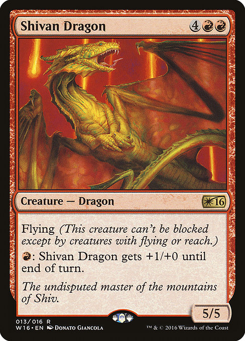 Magic the Gathering Card - Shivan Dragon - MTG Circle