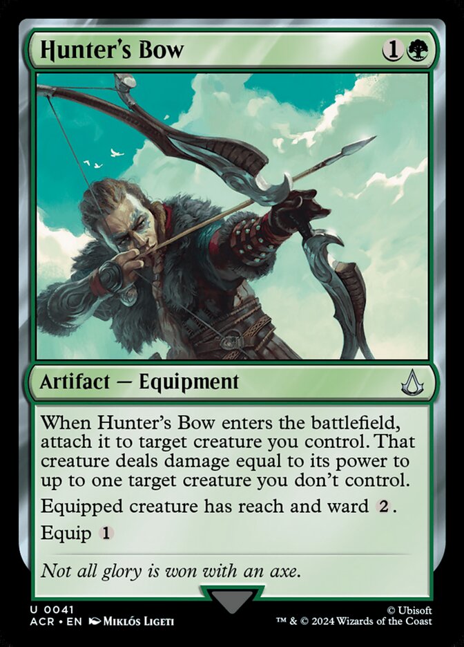 Magic the Gathering Card - Hunter's Bow - MTG Circle