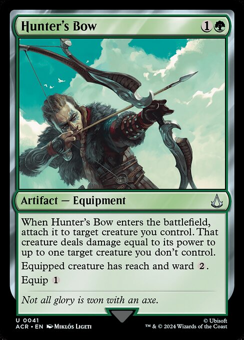 Magic the Gathering Card - Hunter's Bow - MTG Circle