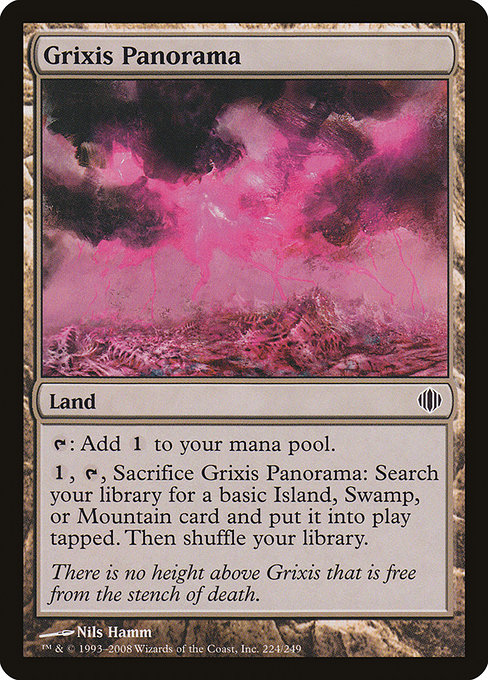 Magic the Gathering Card - Grixis Panorama - MTG Circle