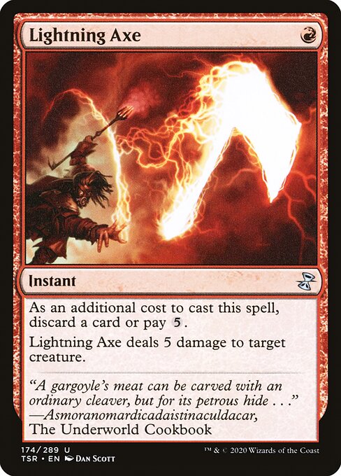 Magic the Gathering Card - Lightning Axe - MTG Circle