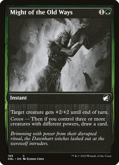 Magic the Gathering Card - Might of the Old Ways - MTG Circle