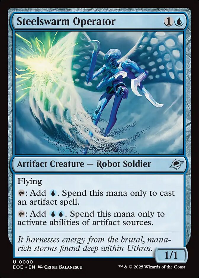 Magic the Gathering Card - Steelswarm Operator - MTG Circle
