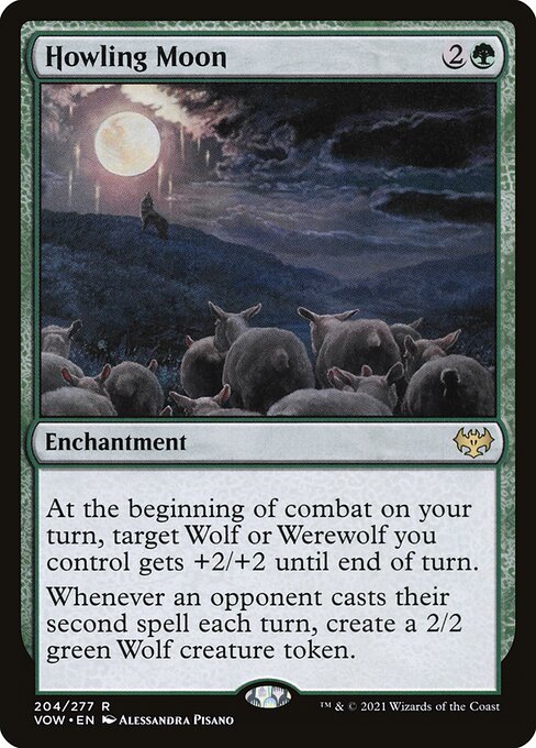 Magic the Gathering Card - Howling Moon - MTG Circle