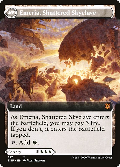 Magic the Gathering Card - Emeria, Shattered Skyclave - MTG Circle
