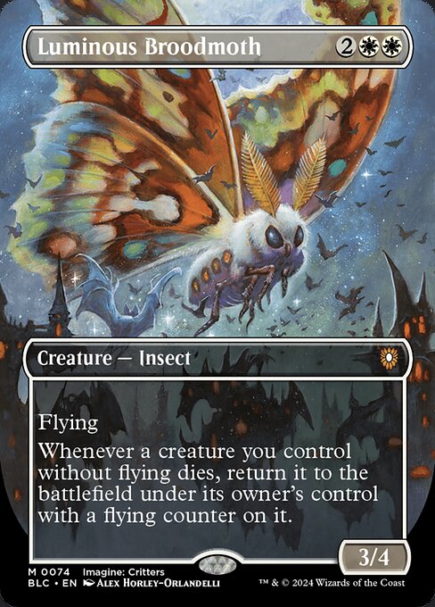 Magic the Gathering Card - Luminous Broodmoth - MTG Circle