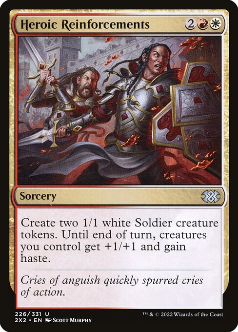 Magic the Gathering Card - Heroic Reinforcements - MTG Circle