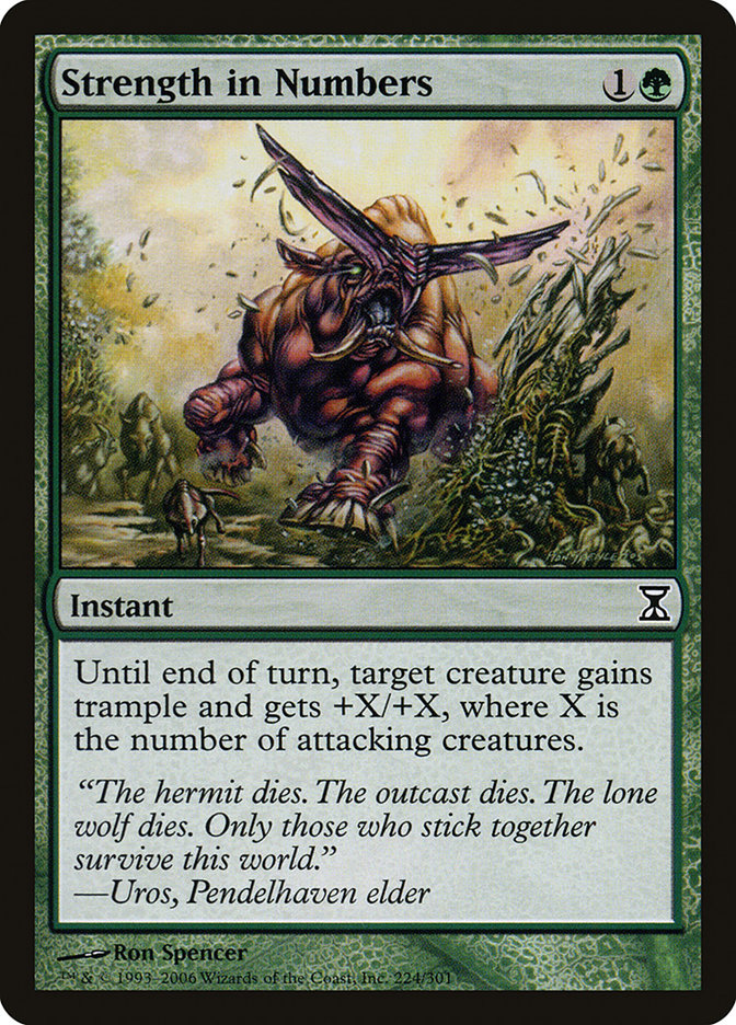 Magic the Gathering Card - Strength in Numbers - MTG Circle