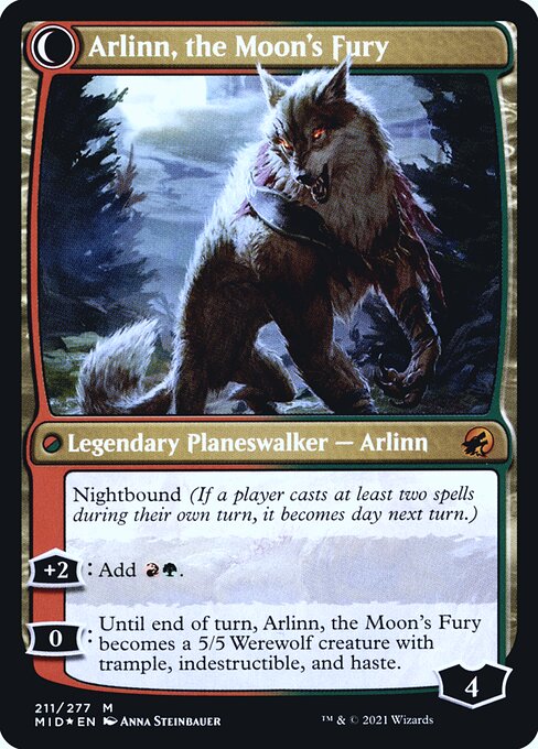 Magic the Gathering Card - Arlinn, the Moon's Fury - MTG Circle