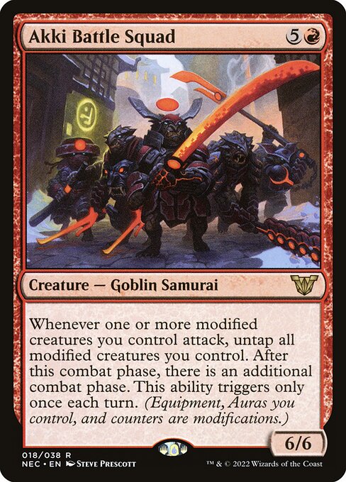 Magic the Gathering Card - Akki Battle Squad - MTG Circle