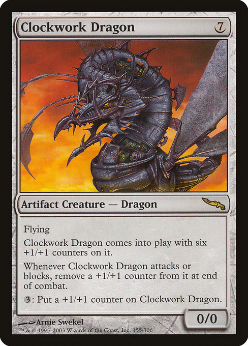 Magic the Gathering Card - Clockwork Dragon - MTG Circle