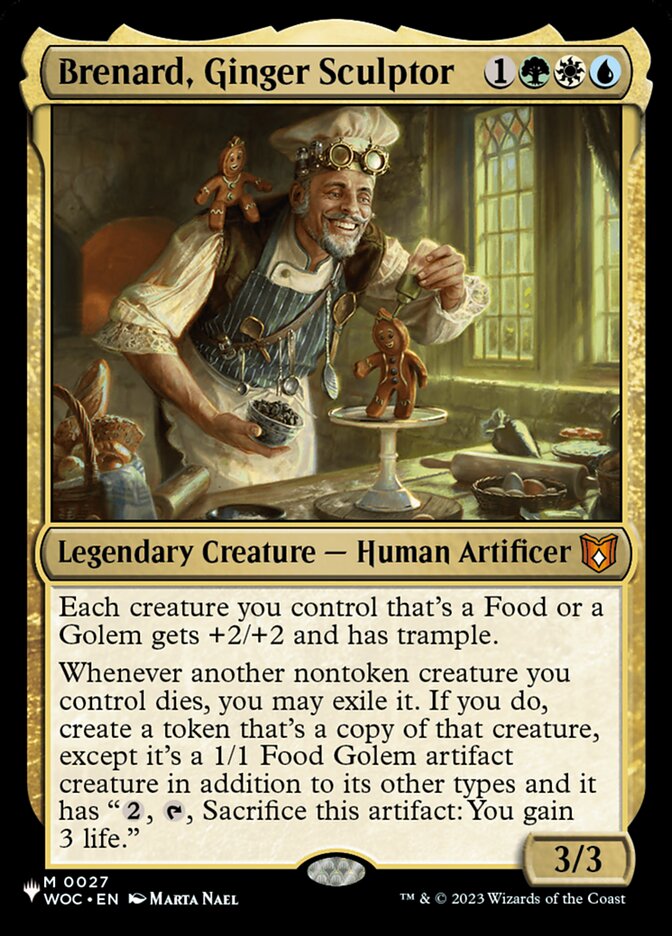 Magic the Gathering Card - Brenard, Ginger Sculptor - MTG Circle