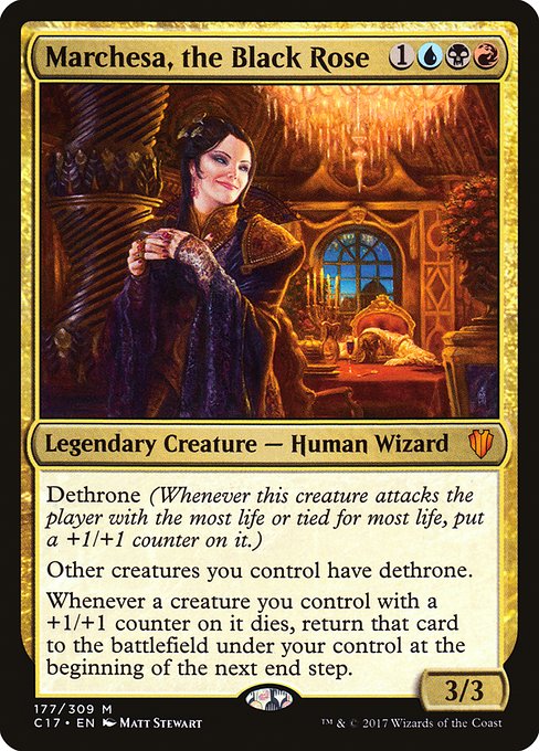 Magic the Gathering Card - Marchesa, the Black Rose - MTG Circle