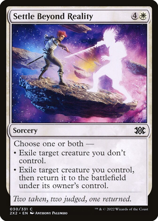 Magic the Gathering Card - Settle Beyond Reality - MTG Circle