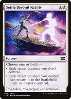 Magic the Gathering Card - Settle Beyond Reality - MTG Circle