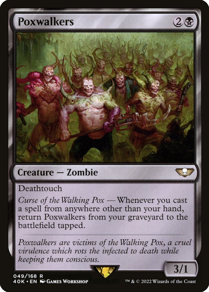 Magic the Gathering Card - Poxwalkers - MTG Circle