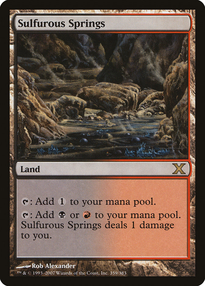 Magic the Gathering Card - Sulfurous Springs - MTG Circle