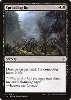 Magic the Gathering Card - Spreading Rot - MTG Circle
