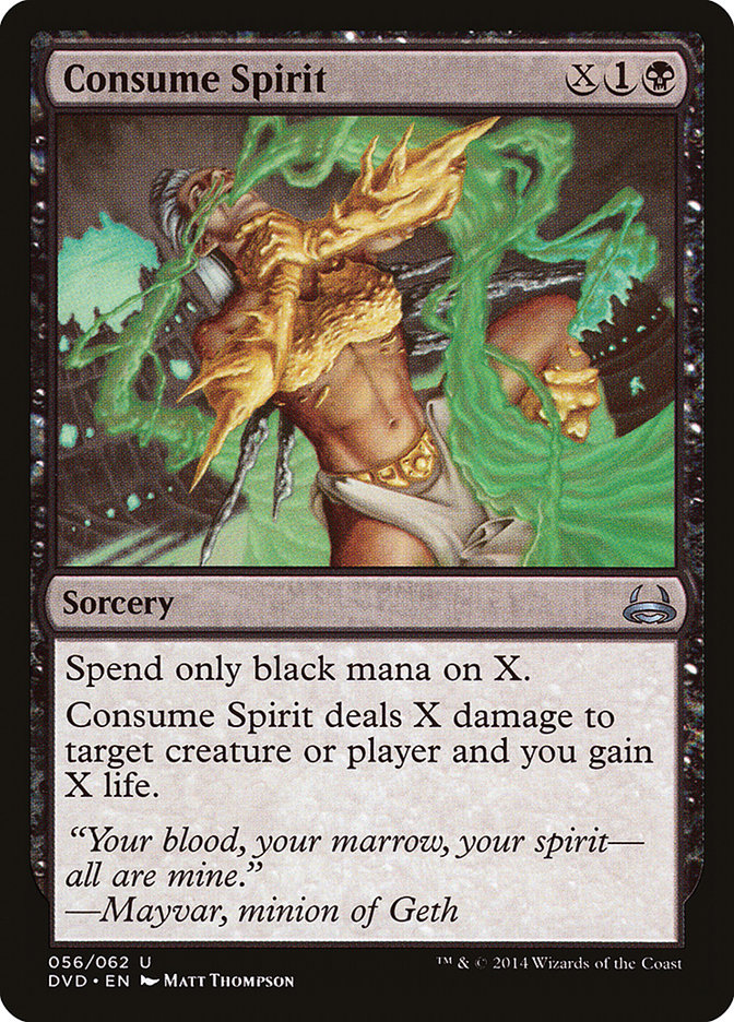 Magic the Gathering Card - Consume Spirit - MTG Circle