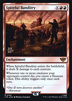 Magic the Gathering Card - Spiteful Banditry - MTG Circle