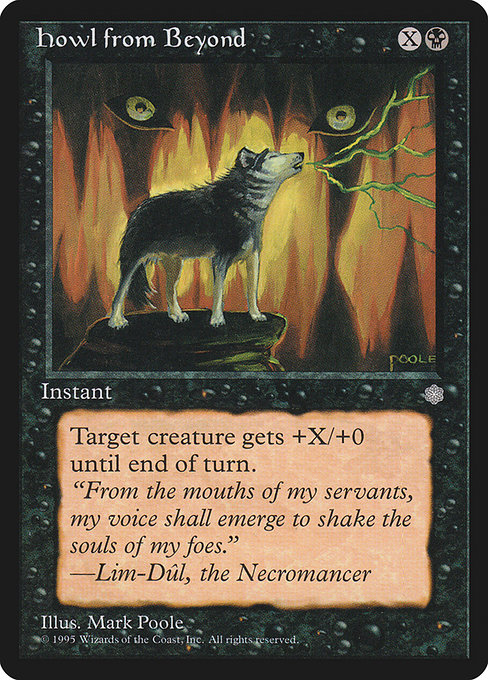 Magic the Gathering Card - Howl from Beyond - MTG Circle