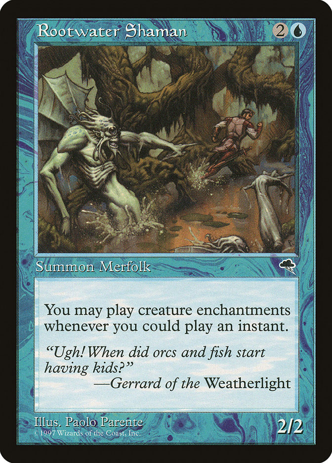 Magic the Gathering Card - Rootwater Shaman - MTG Circle