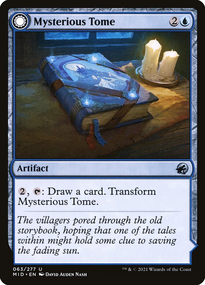 Magic the Gathering Card - Mysterious Tome - MTG Circle
