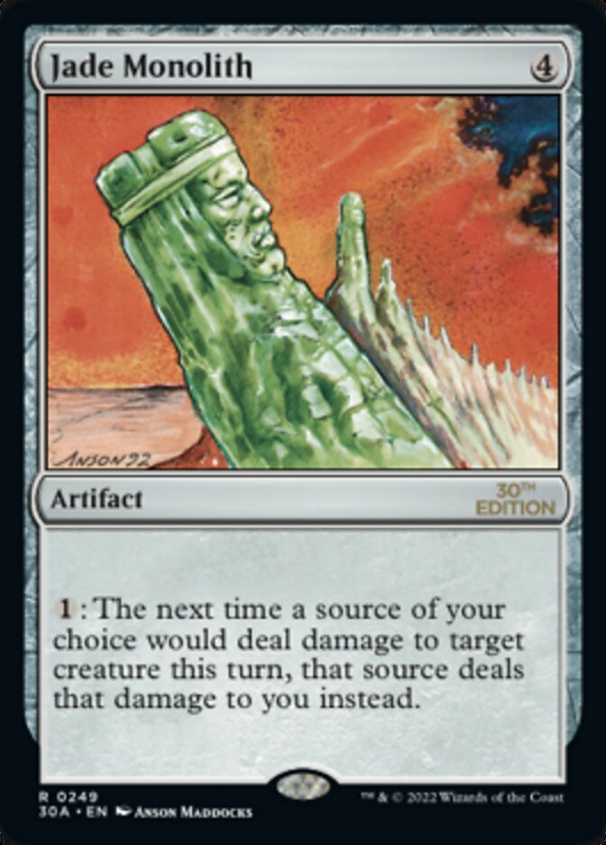 Magic the Gathering Card - Jade Monolith - MTG Circle
