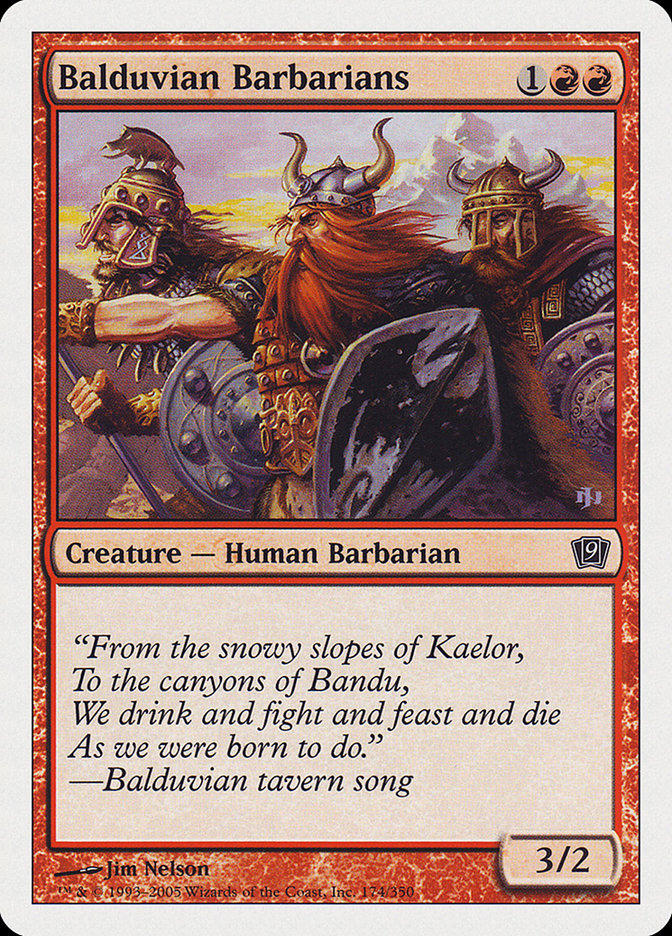 Magic the Gathering Card - Balduvian Barbarians - MTG Circle